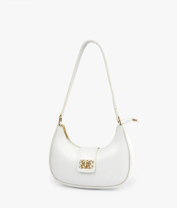 Bella Luxe Shoulder Bag White - HiGirlz